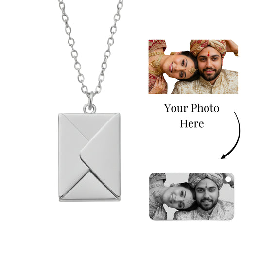 Engraved Envelope Necklace