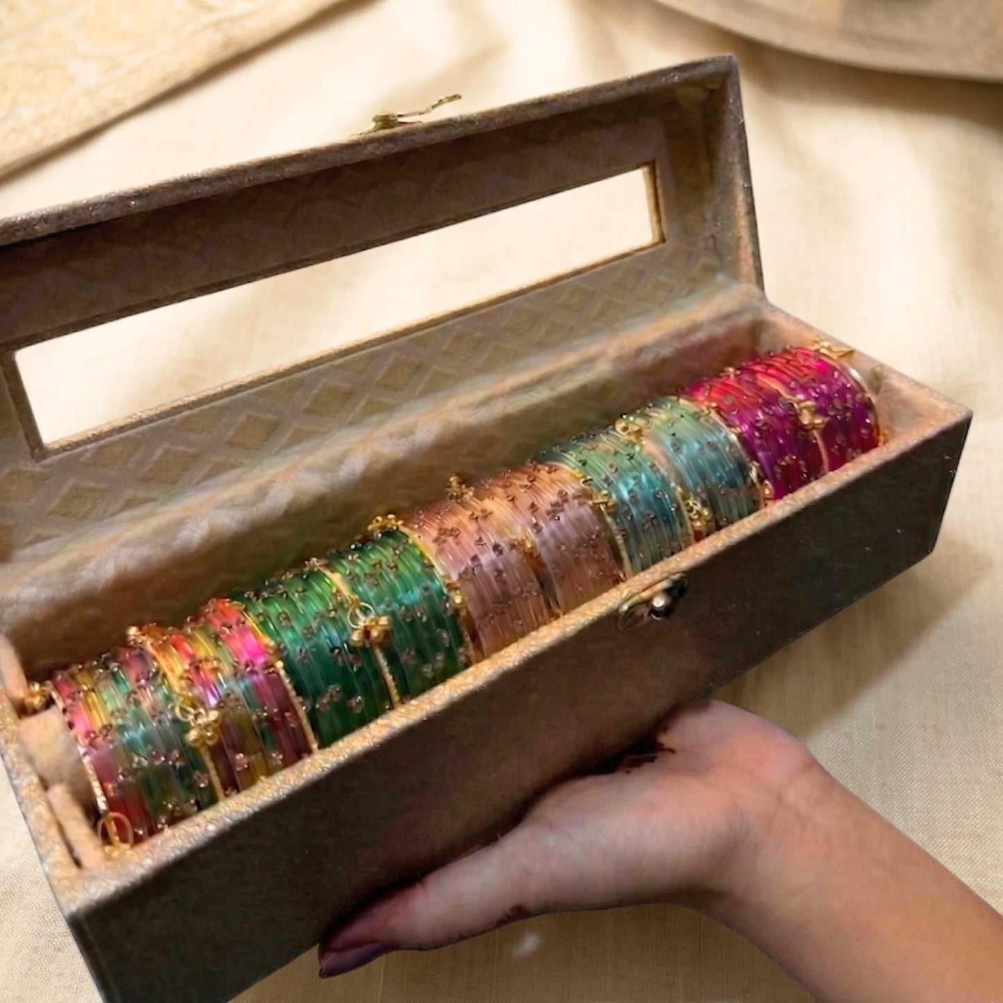 Signature Bangle Box (60 Diamond Bangles + 10 Ghungroo Bangles)