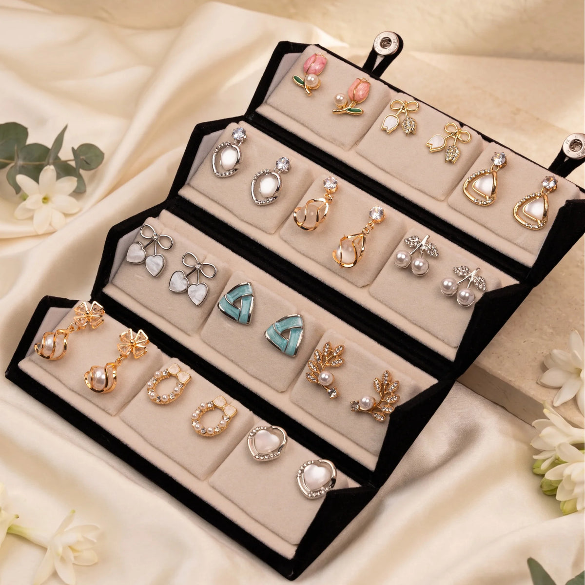 Western Earrings Set – 12 Pairs