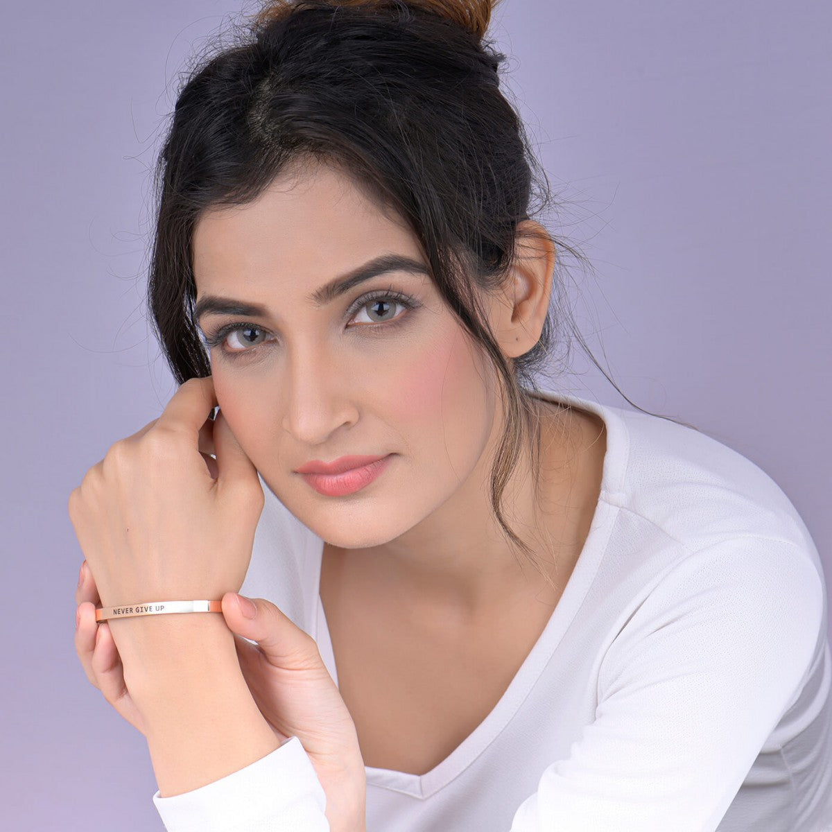 18K Rose Gold Plated Customized Cuff Bracelet