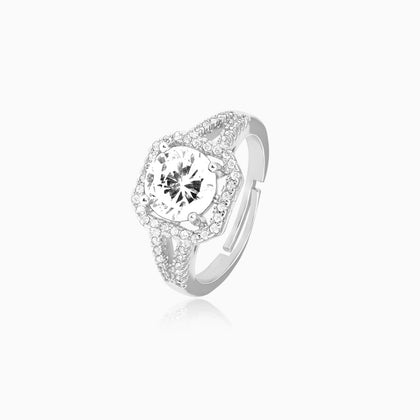 Classic Solitaire Stone Studded Ring