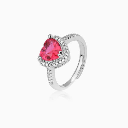 Red Ruby Heart Ring