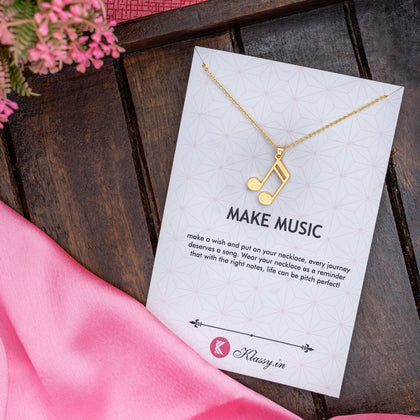 Make Music - Music Note Necklace
