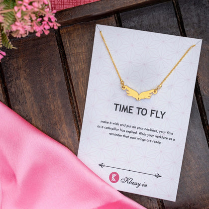Time To Fly - Wings Necklace
