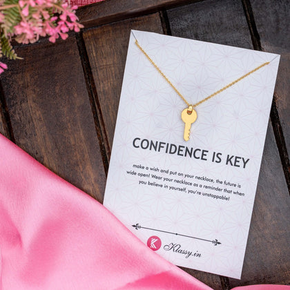 Confidence Is Key - Key Necklace