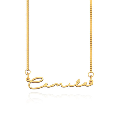 18K Gold Plated Signature Name Necklace
