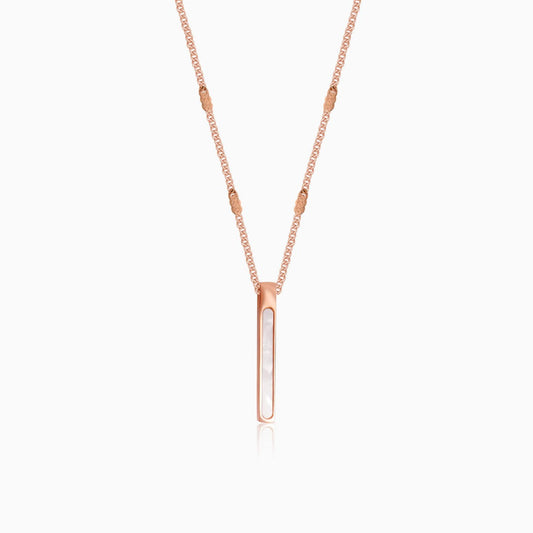 Mother Of Pearl Bar Necklace