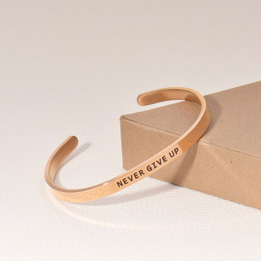 18K Rose Gold Plated Customized Cuff Bracelet