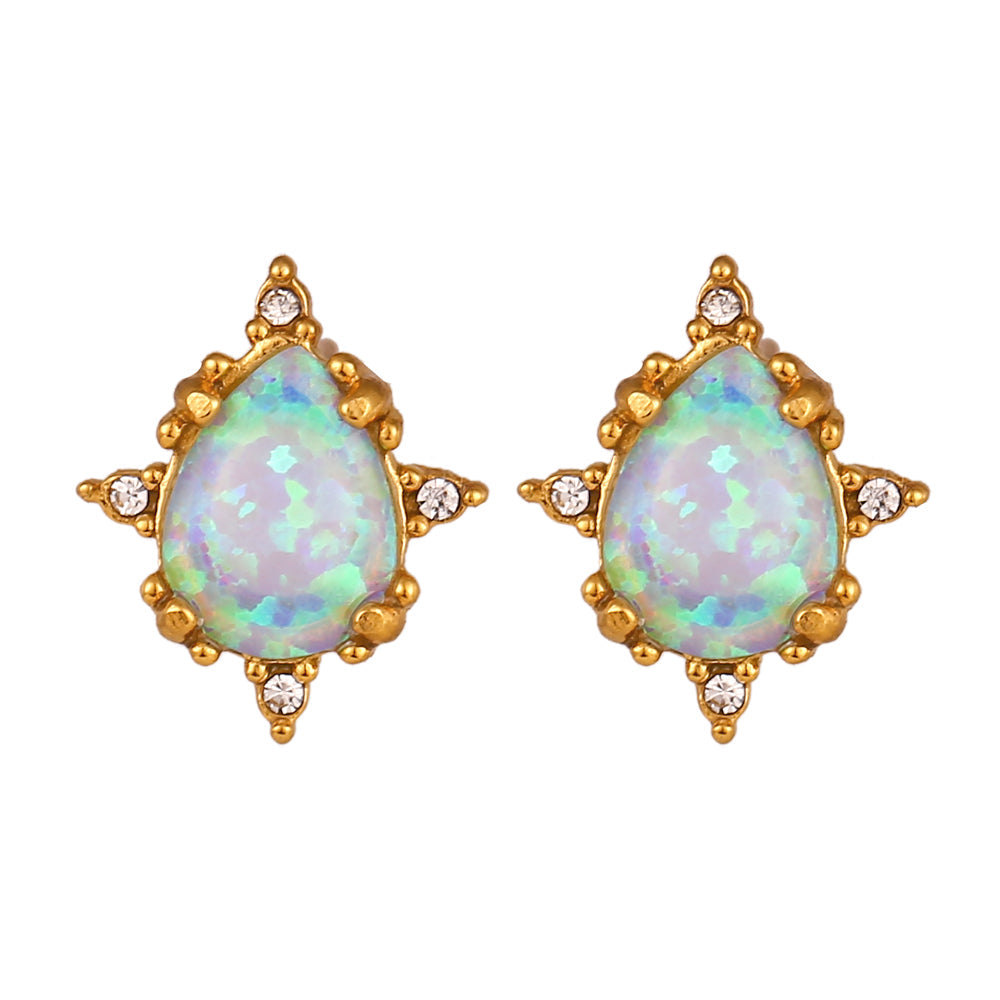 Ethereal Opal Teardrop Earring