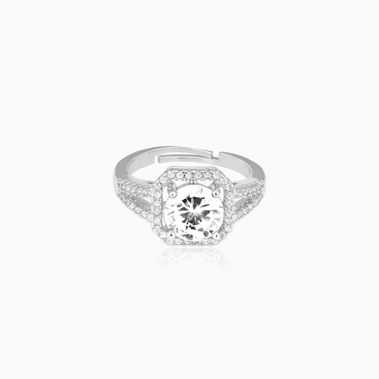 Classic Solitaire Stone Studded Ring