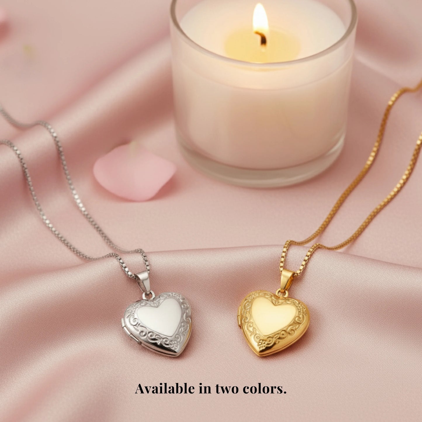 Personalised Heart Photo Locket Necklace