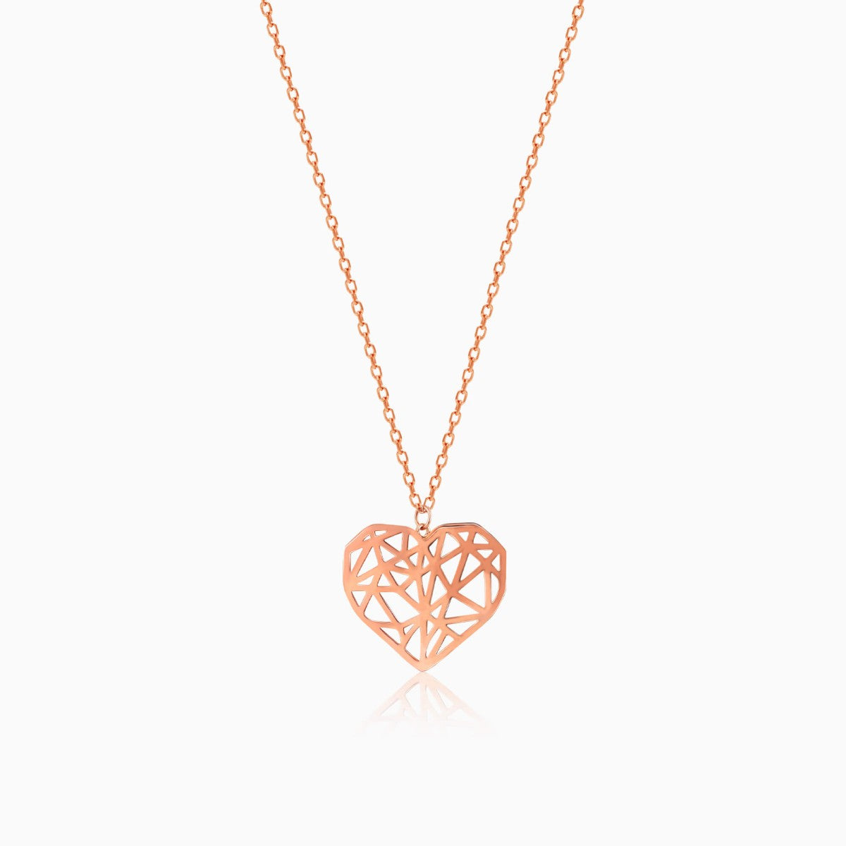 Filigree Heart Pendant And Earrings Set