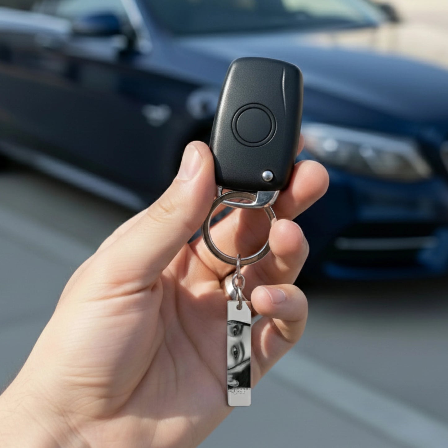 Eyes Engraved Keychain