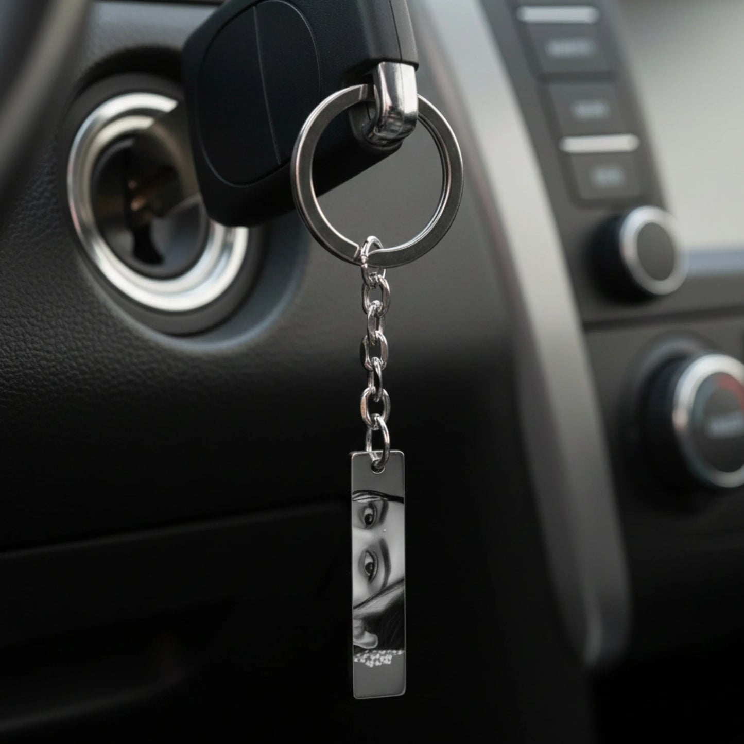 Eyes Engraved Keychain