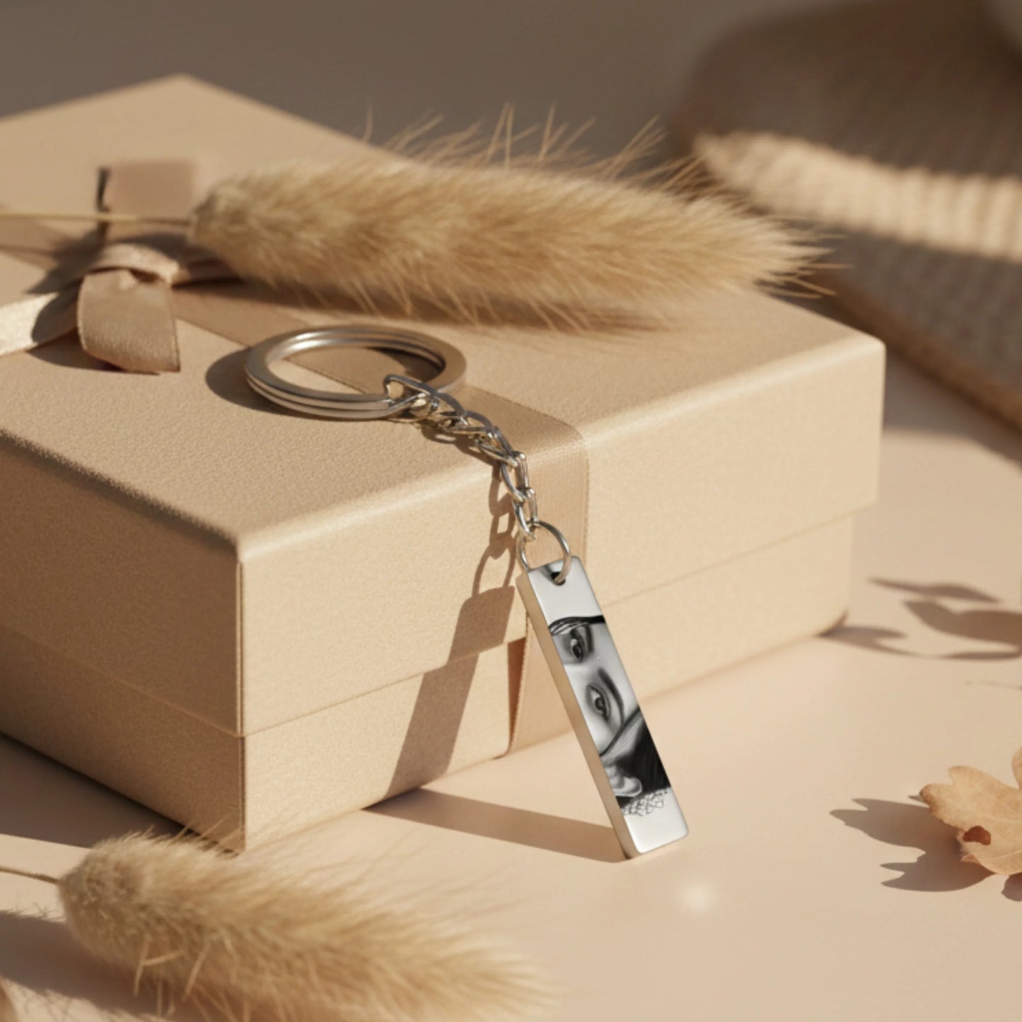 Eyes Engraved Keychain