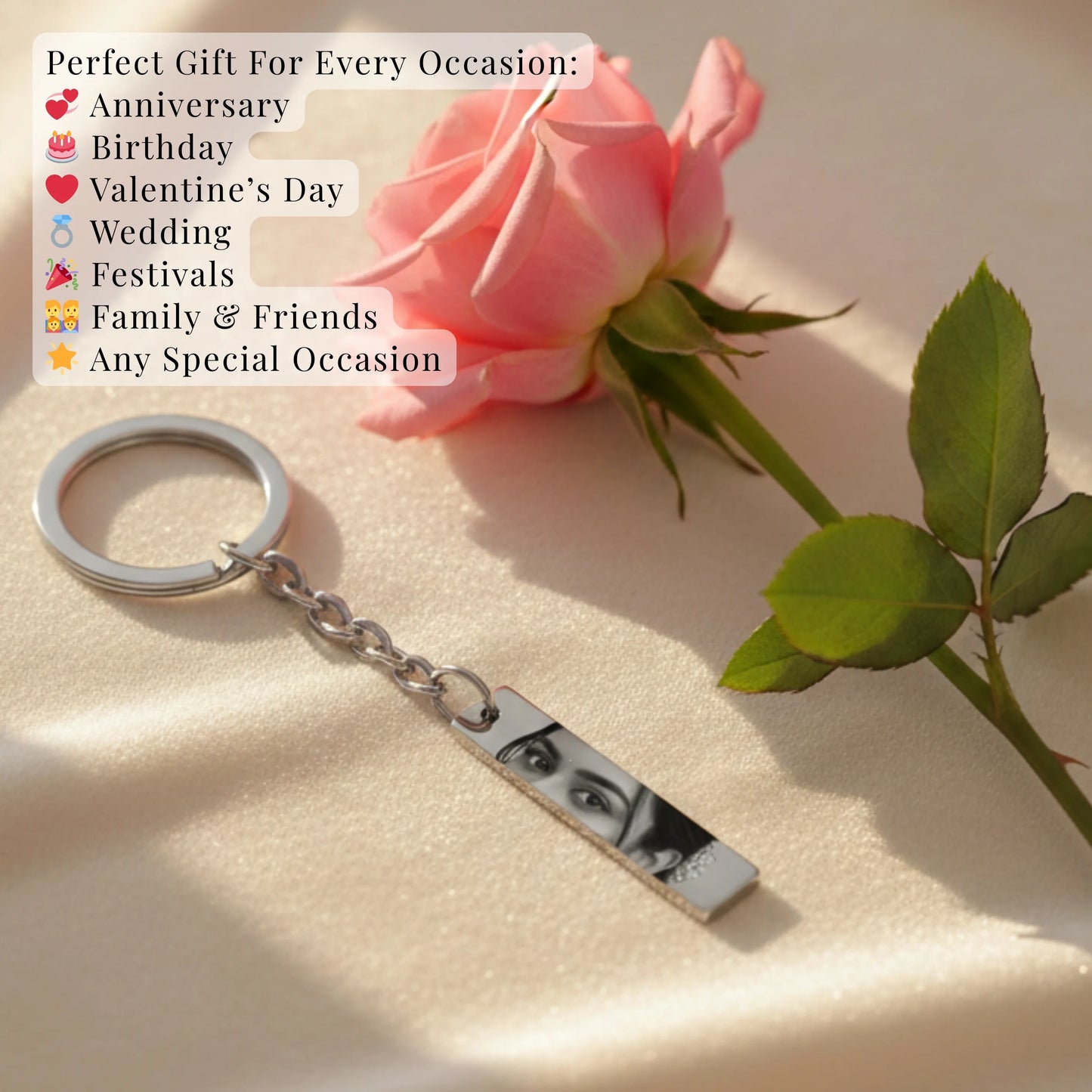 Eyes Engraved Keychain