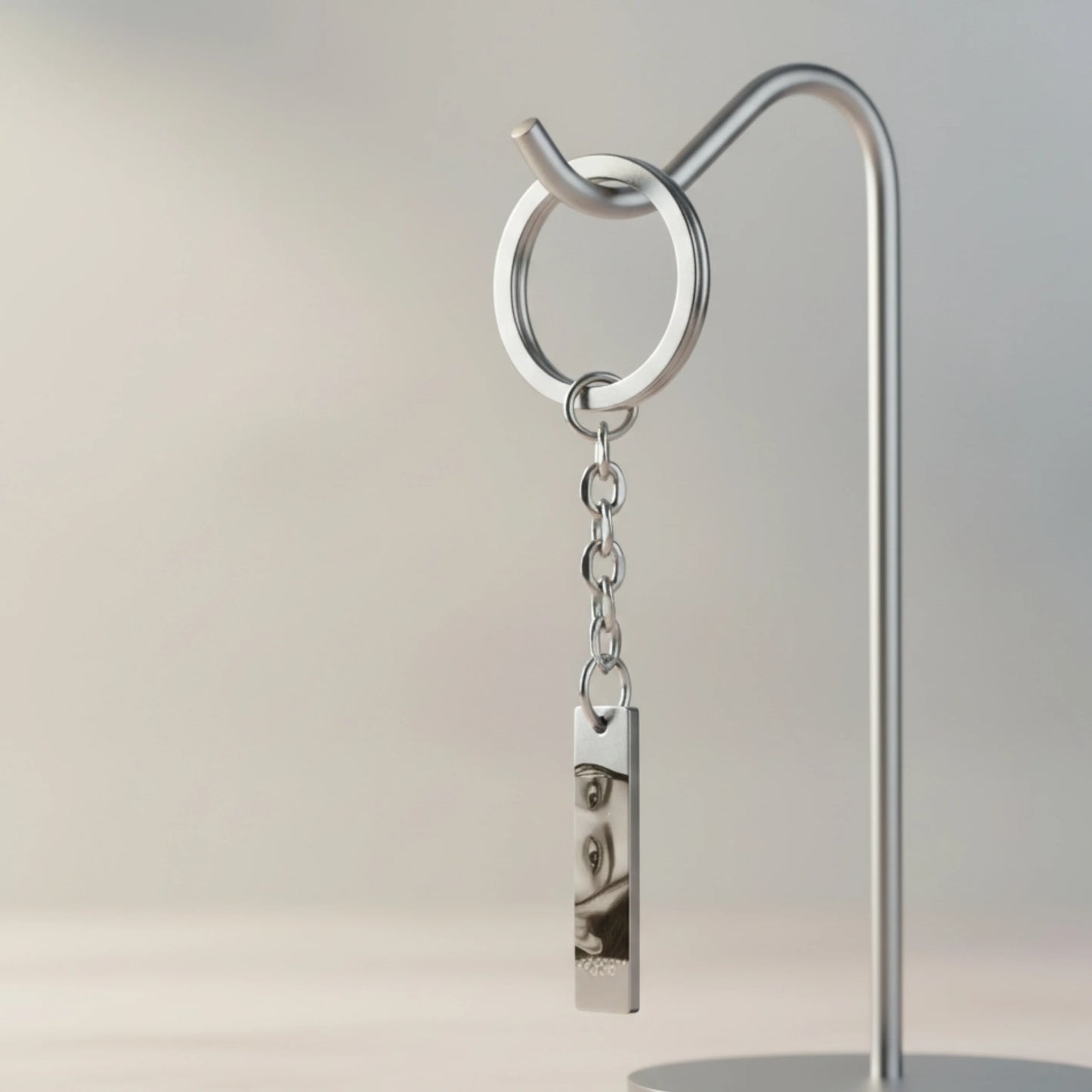 Eyes Engraved Keychain