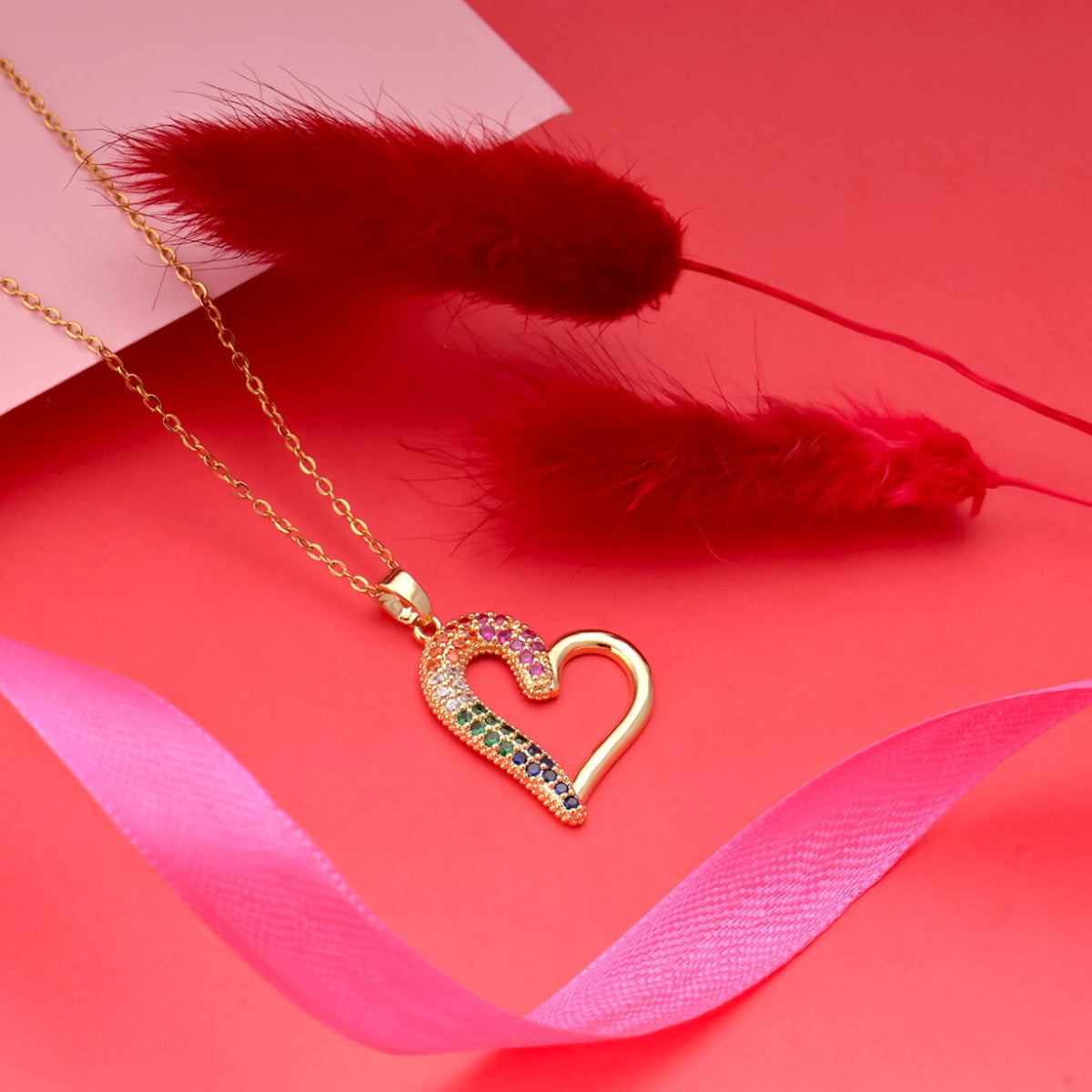 Forever Colourful Heart Necklace