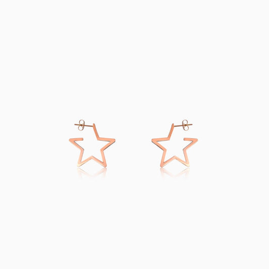 Star Hoop Earrings