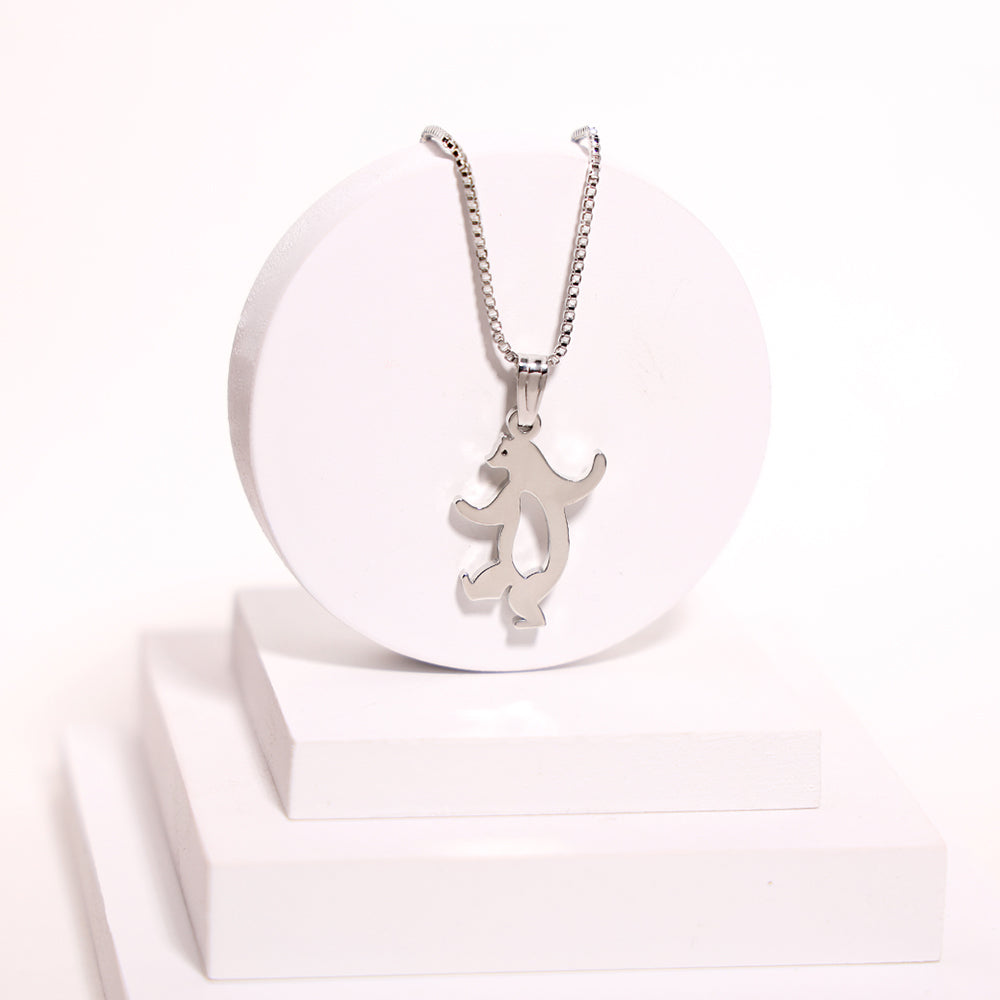 Joyful Dance Bear Necklace