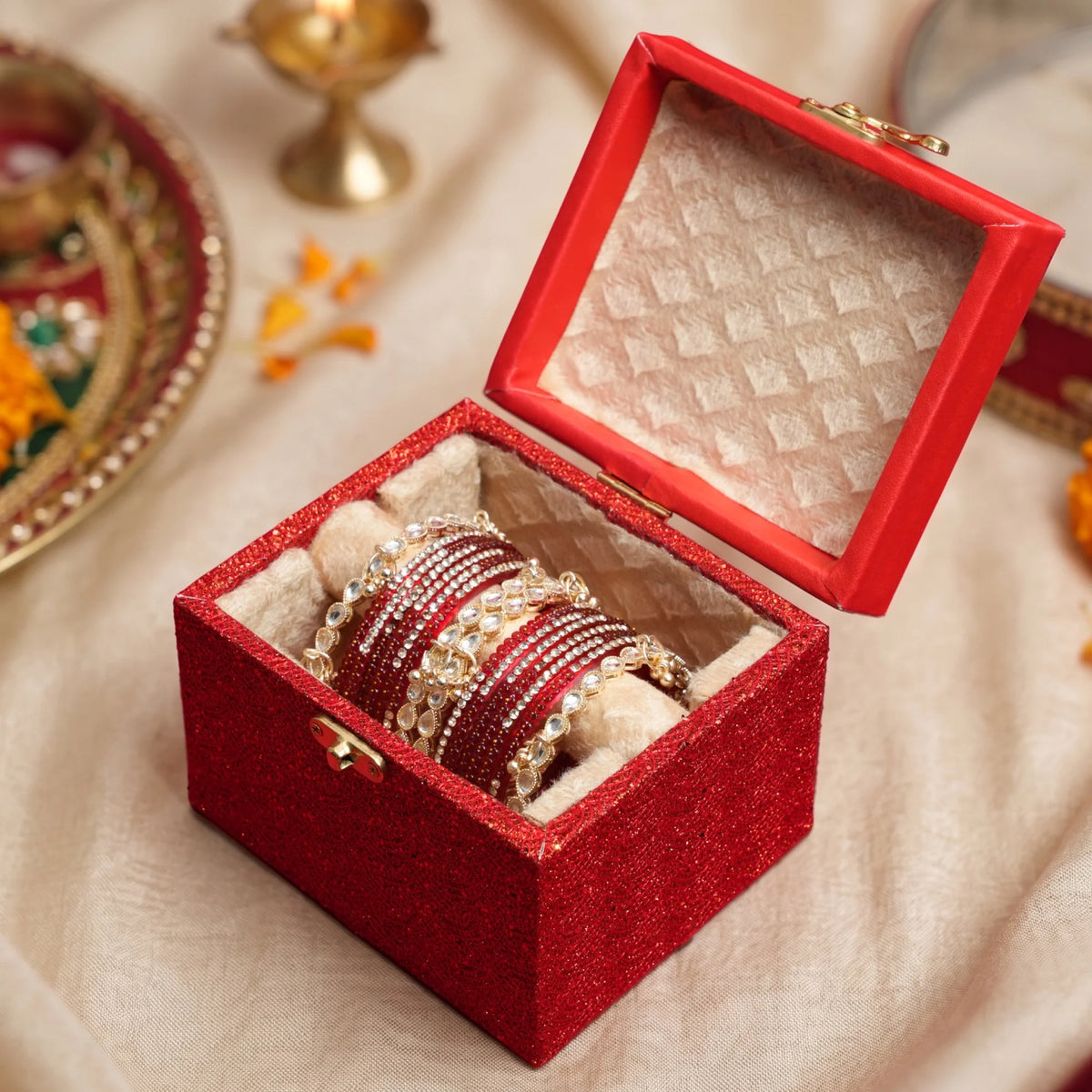 Garnet Majesty Bangle Set