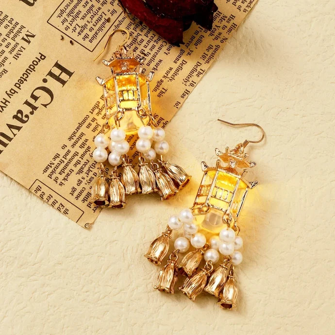 Traditional Lantern LED Earrings