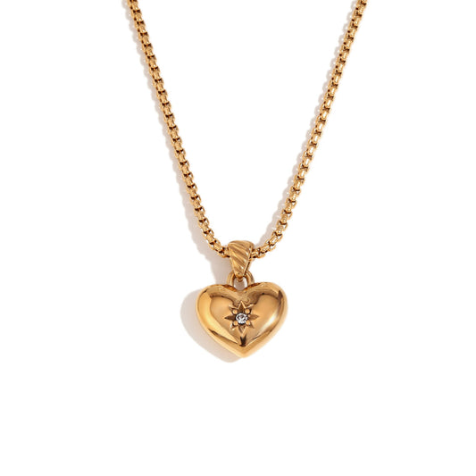 Eternal Golden Heart Necklace