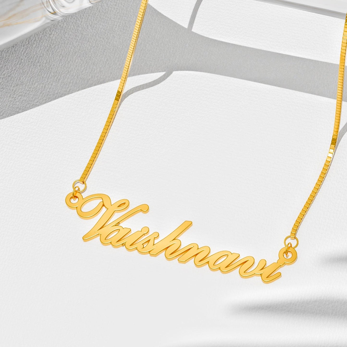 18K Gold Plated Classic Name Necklace