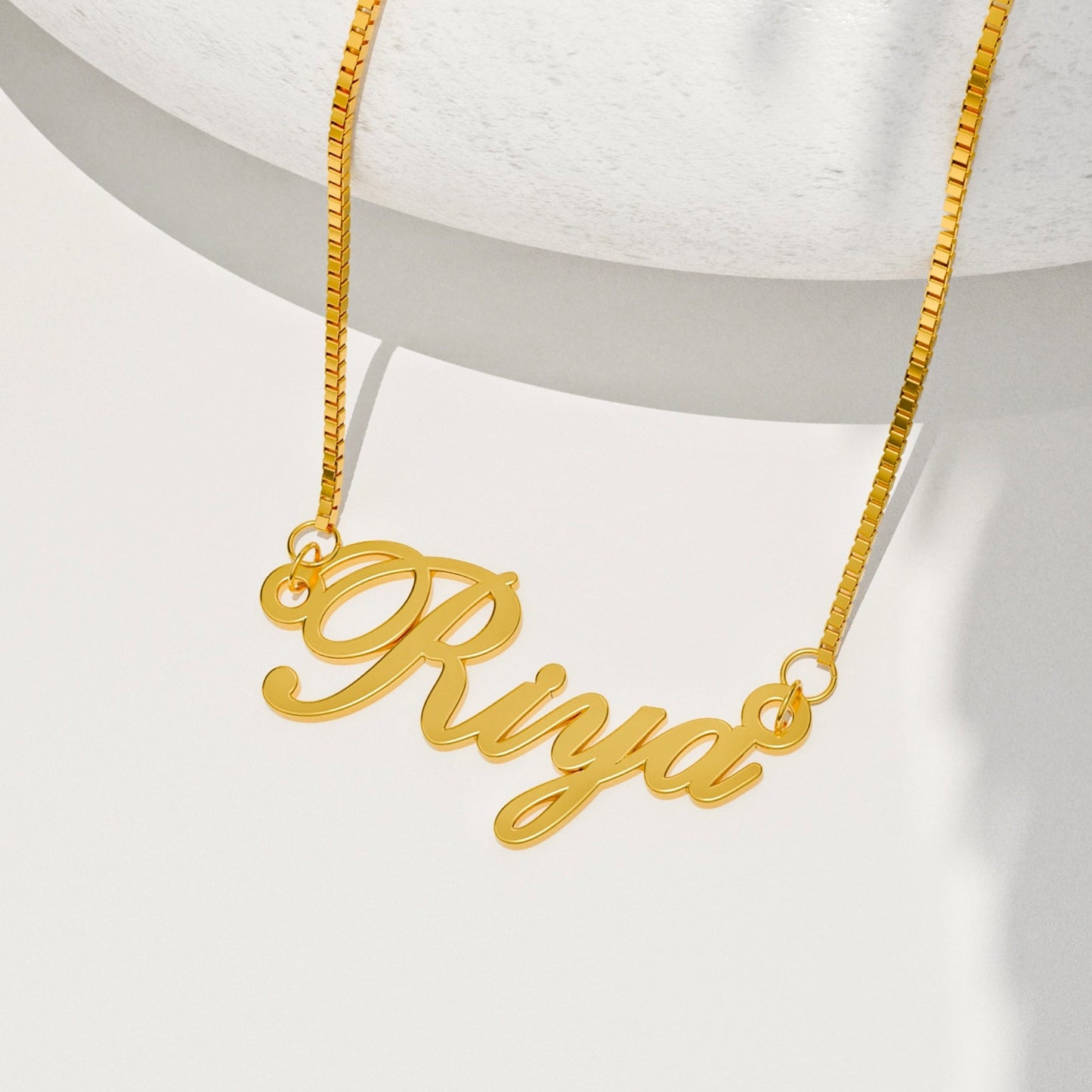 18K Gold Plated Classic Name Necklace