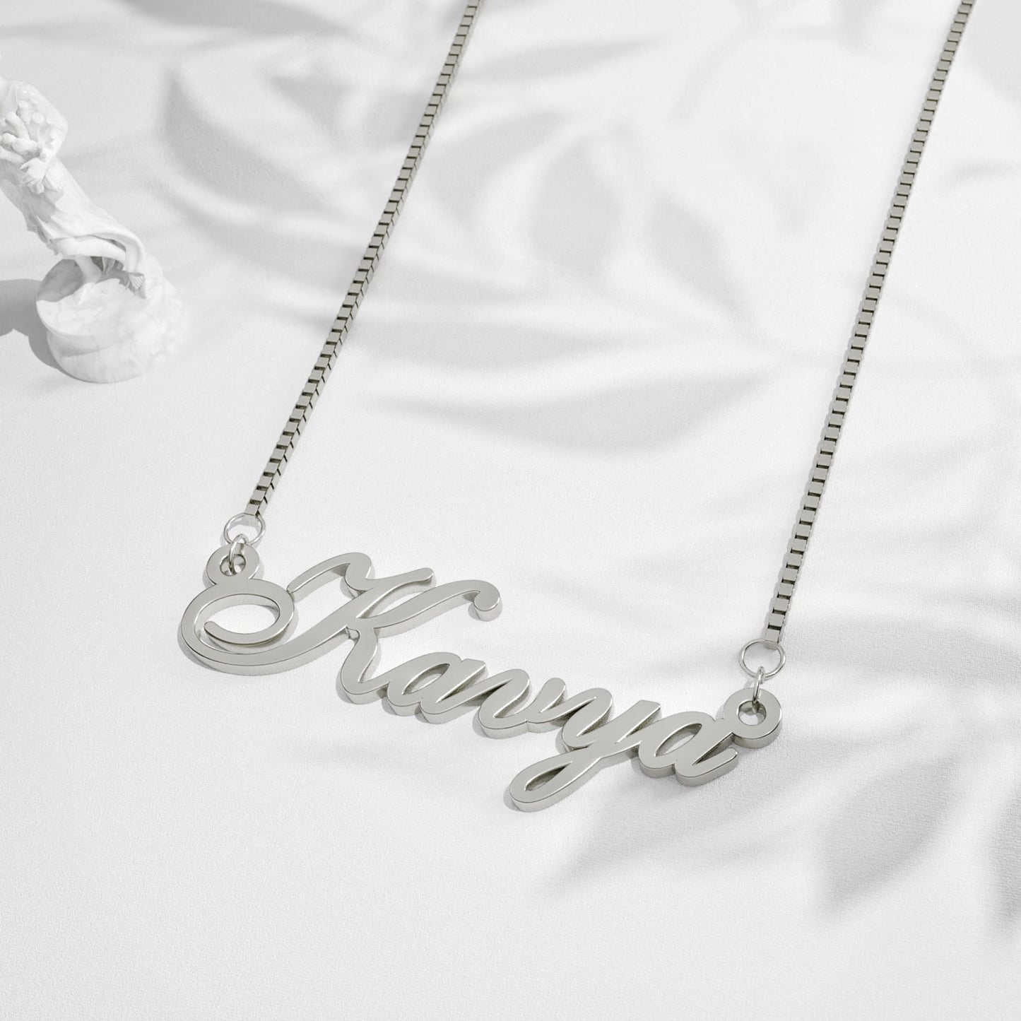 Silver Plated Classic Name Necklace