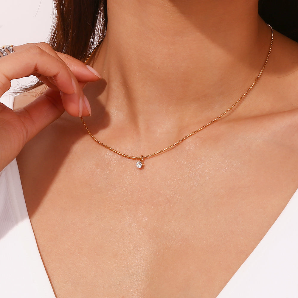 Linda's Solitaire Necklace