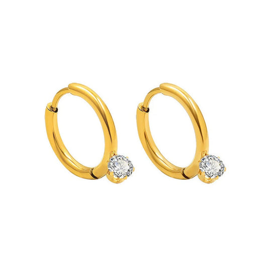 Radiant Sparkle Hoop Earrings