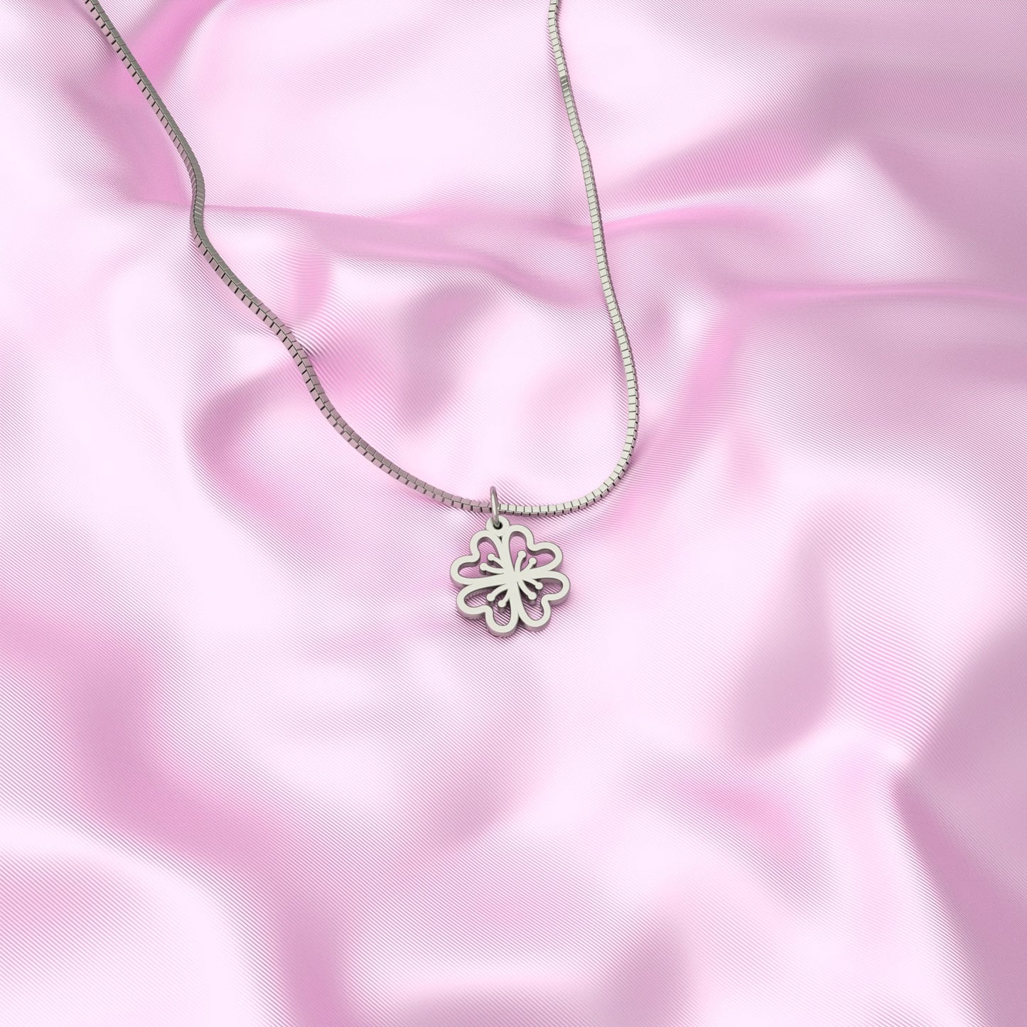 Charm Four-Leaf Clover Necklace