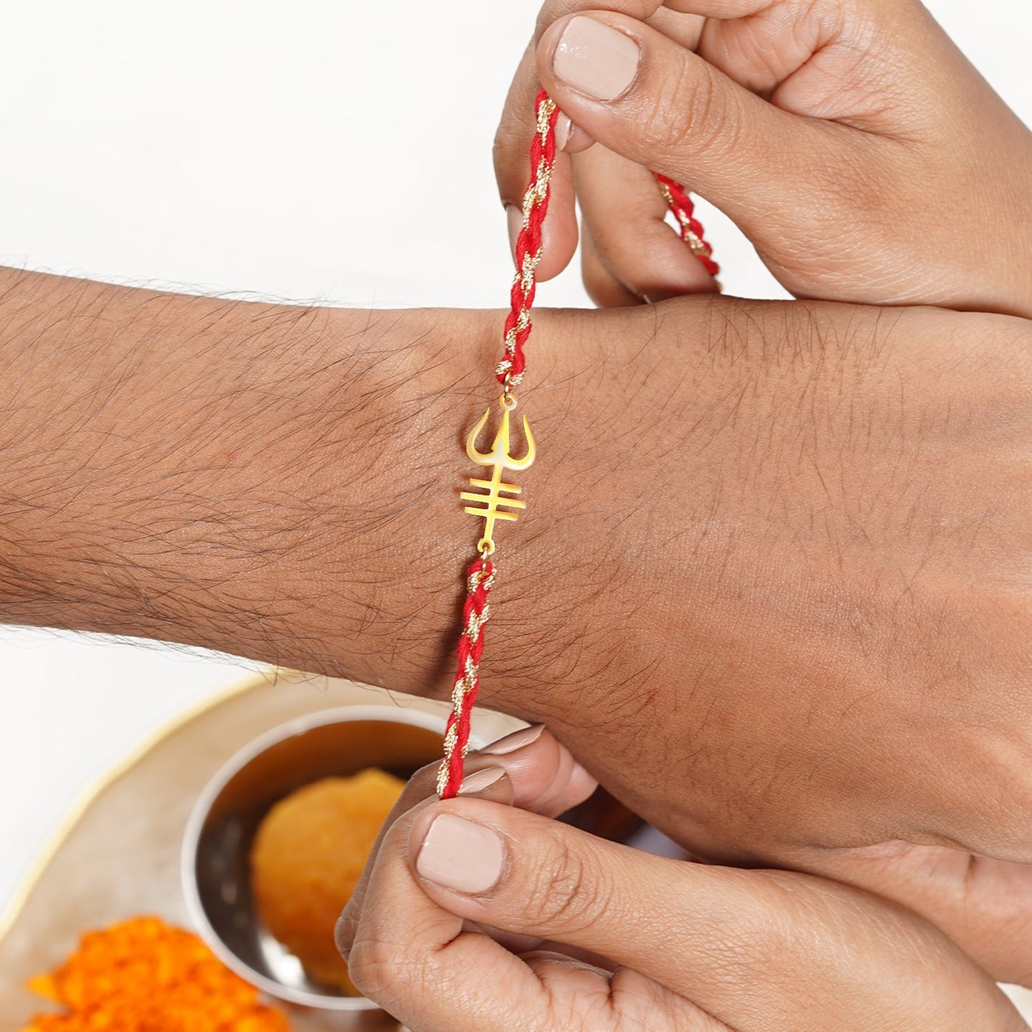 Trishul Charm Rakhi