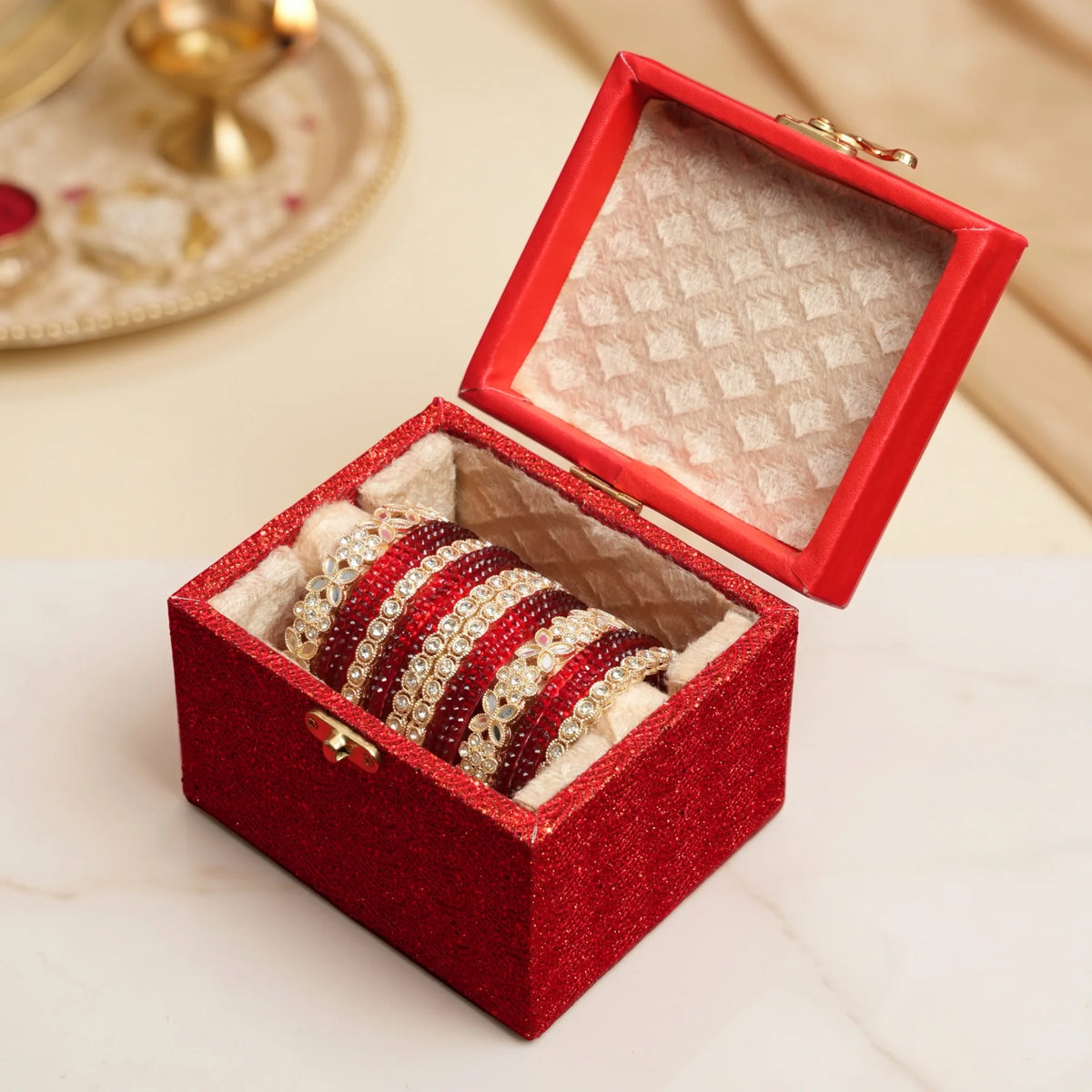 Rose Petal Bangle Set