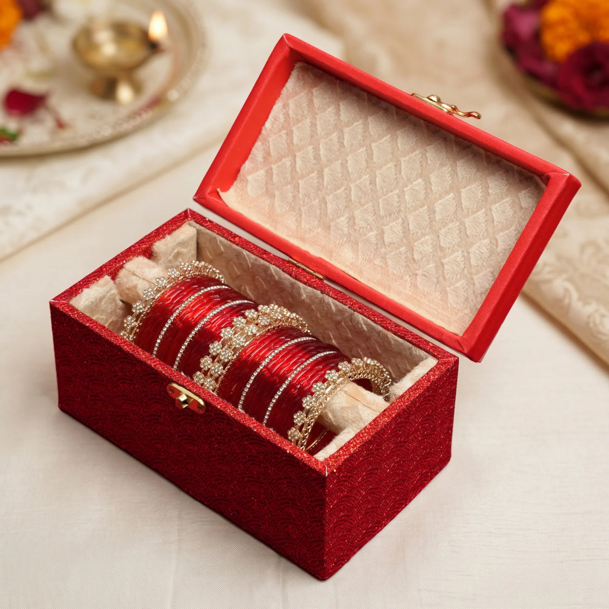 Ruby Royale Bangle Set