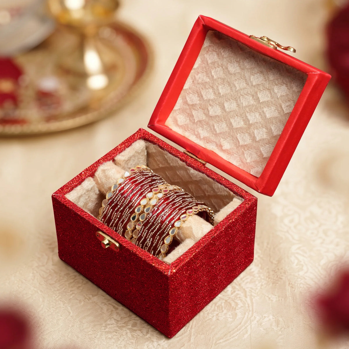 Cherry Dainty Drop Bangle Set