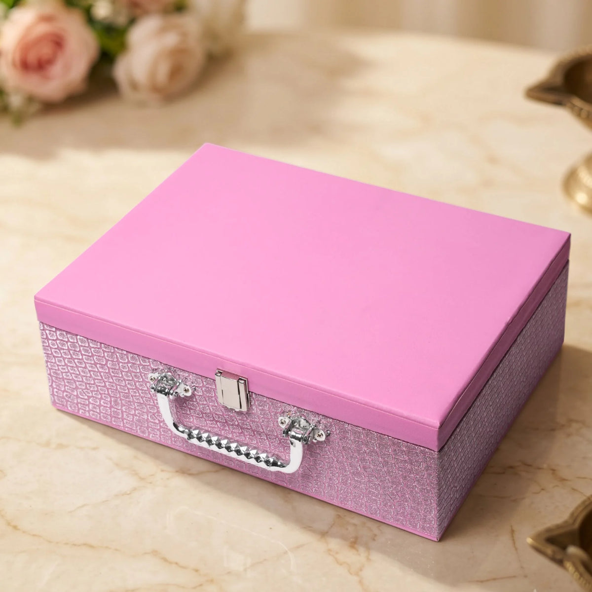 Shimmer Bangle Trunk Box (180 Diamond Bangles + 20 Ghungroo Bangles)
