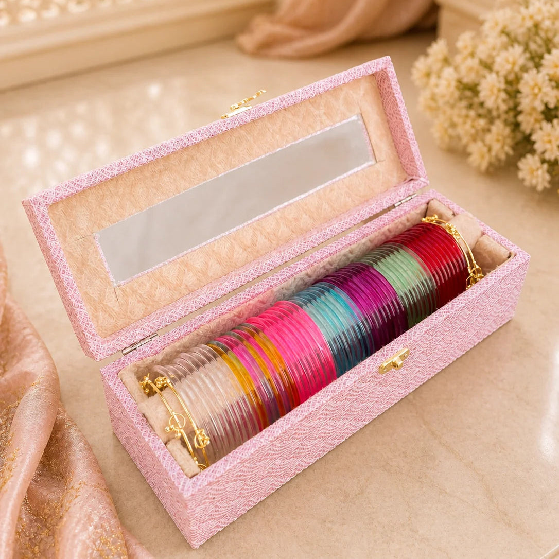 Jelly Bangle Box (56 Bangles + 4 Ghungroo Bangles)