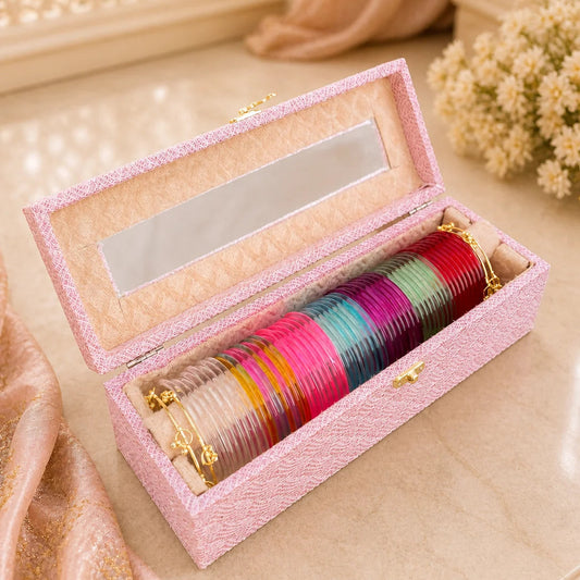 Jelly Bangle Box (56 Bangles + 4 Ghungroo Bangles)
