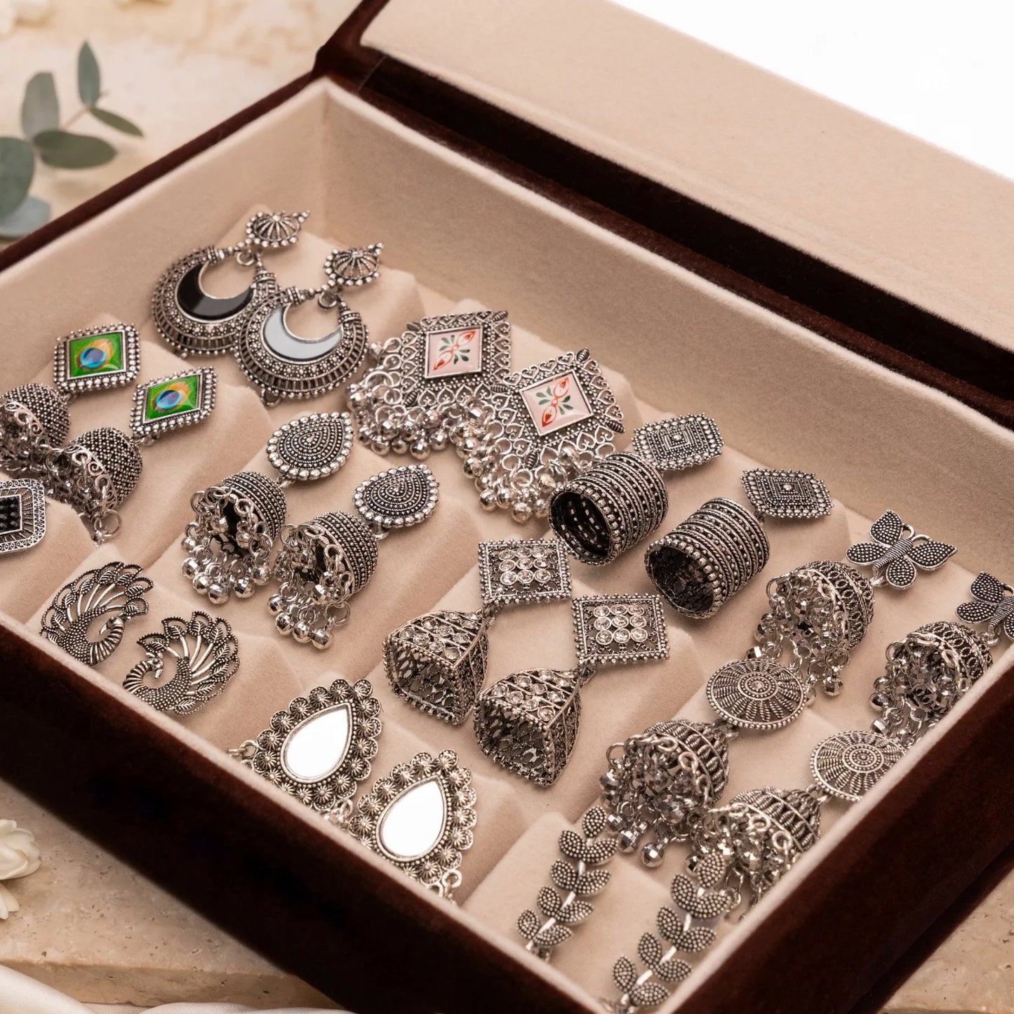 Timeless Jhumka Set – 12 Pairs