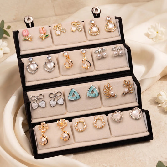 Western Earrings Set – 12 Pairs