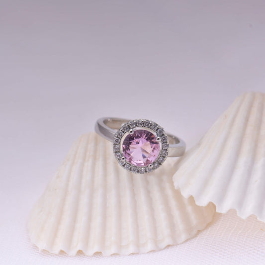 Lavender Diamond Ring